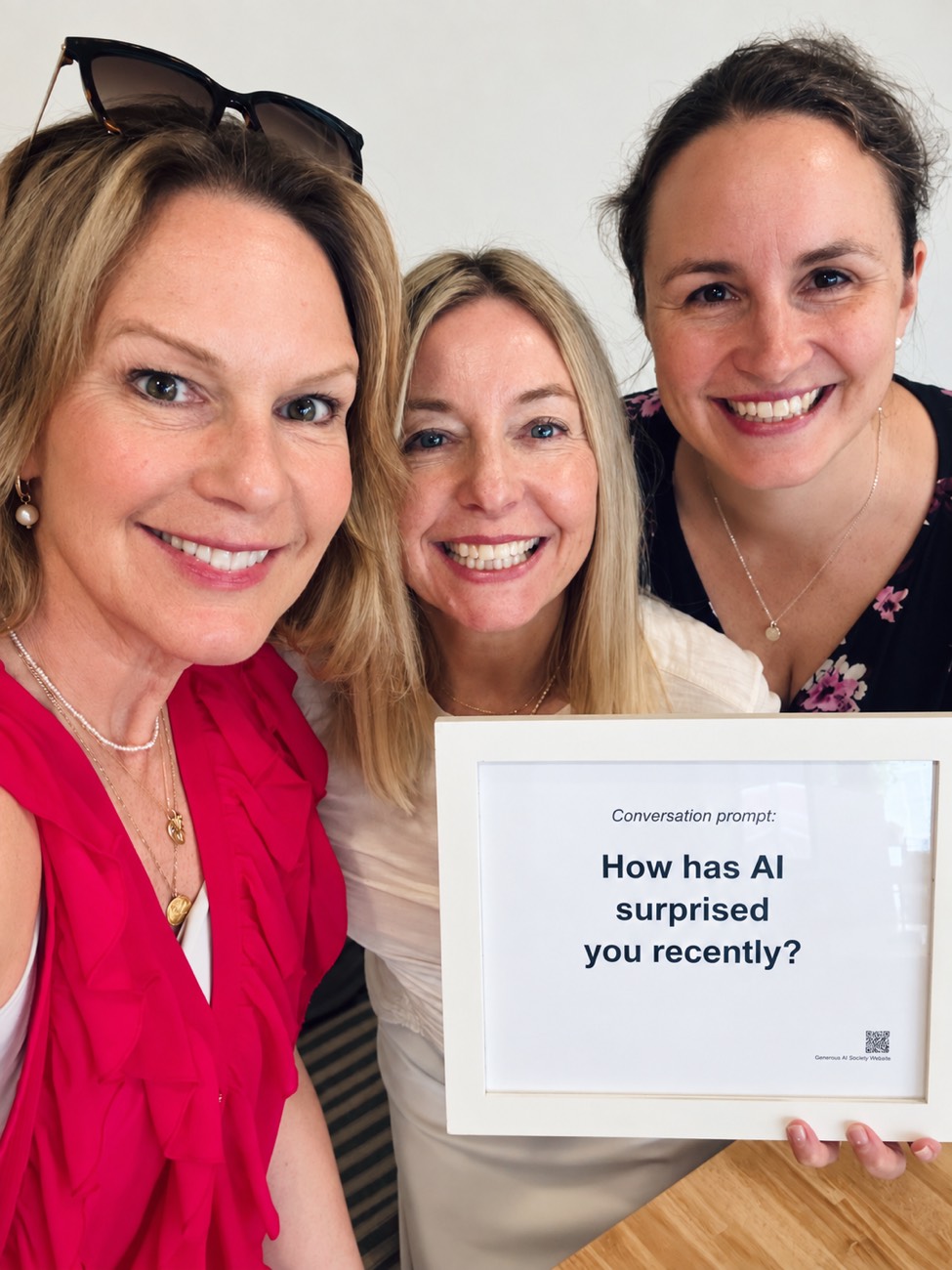 The three founders of The Generous AI Society